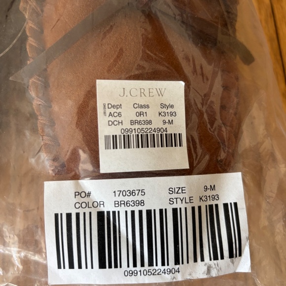 NWT JCrew Mens Shearling Moccasin Slippers - Picture 3 of 3